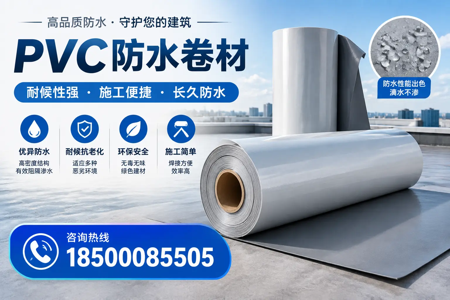 pvc防水卷材在固原的行业应用前景分析